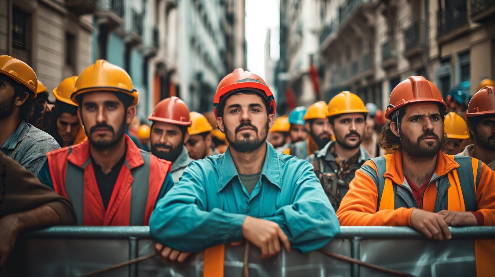 worker protesting working rights